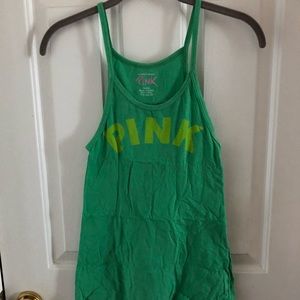 PINK Victoria’s Secret Women’s Cotton/Spandex Tank Top in Green